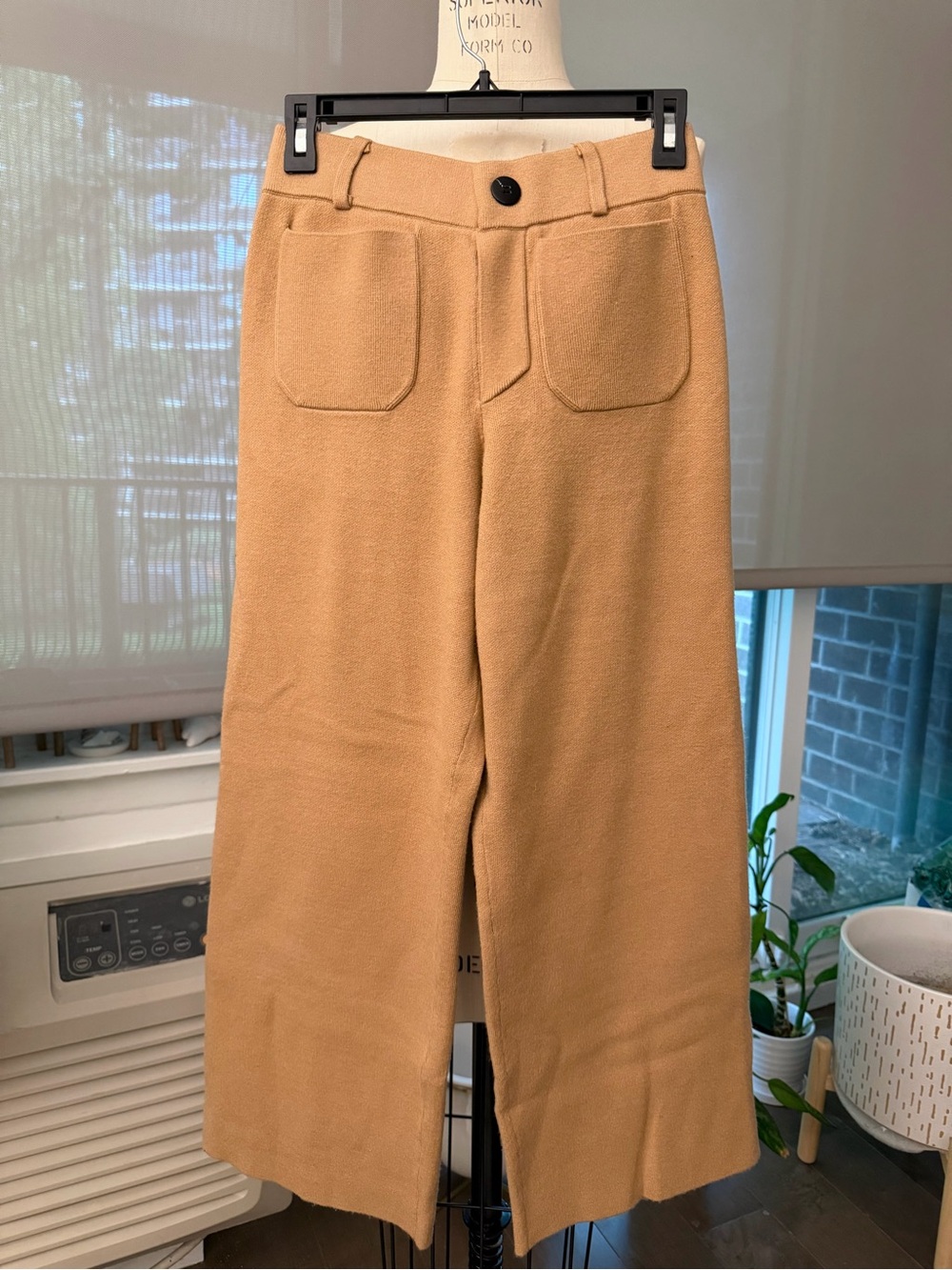 Maeve  COLETTE SWEATER KNIT CROP WIDE-LEG PANTS Size XS PETITE